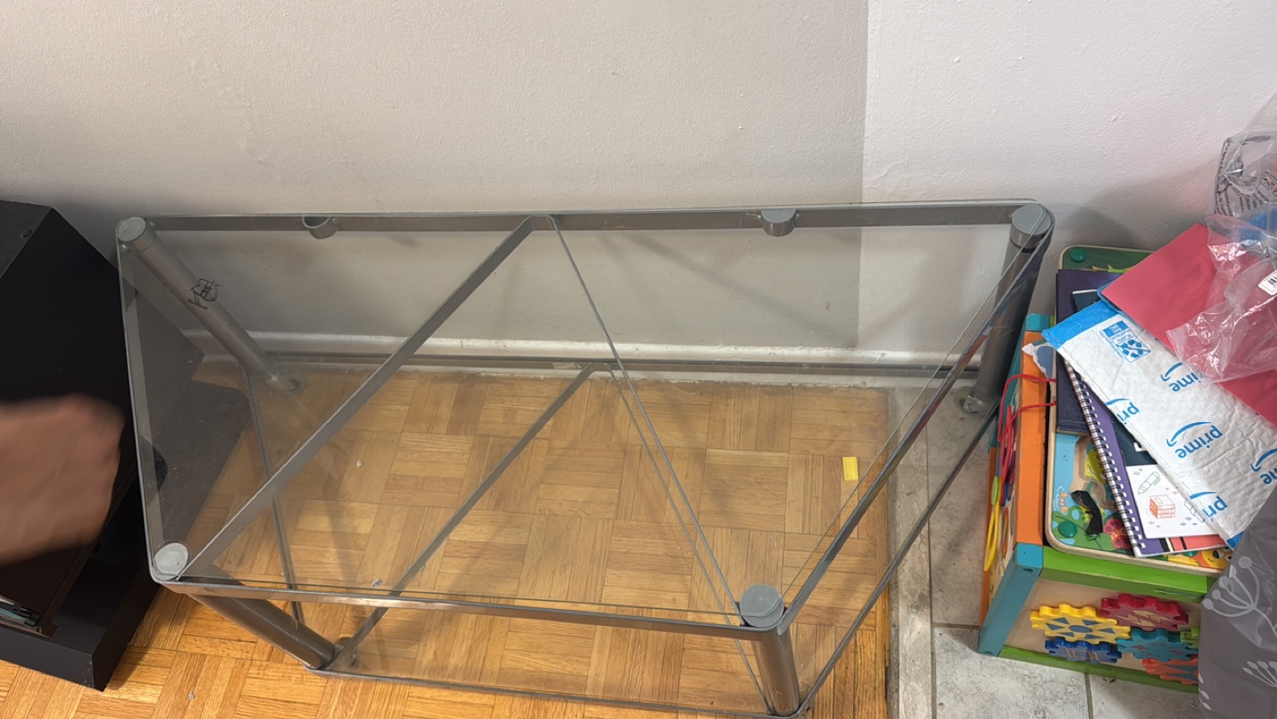 Glass Corner TV Stand - photo 2