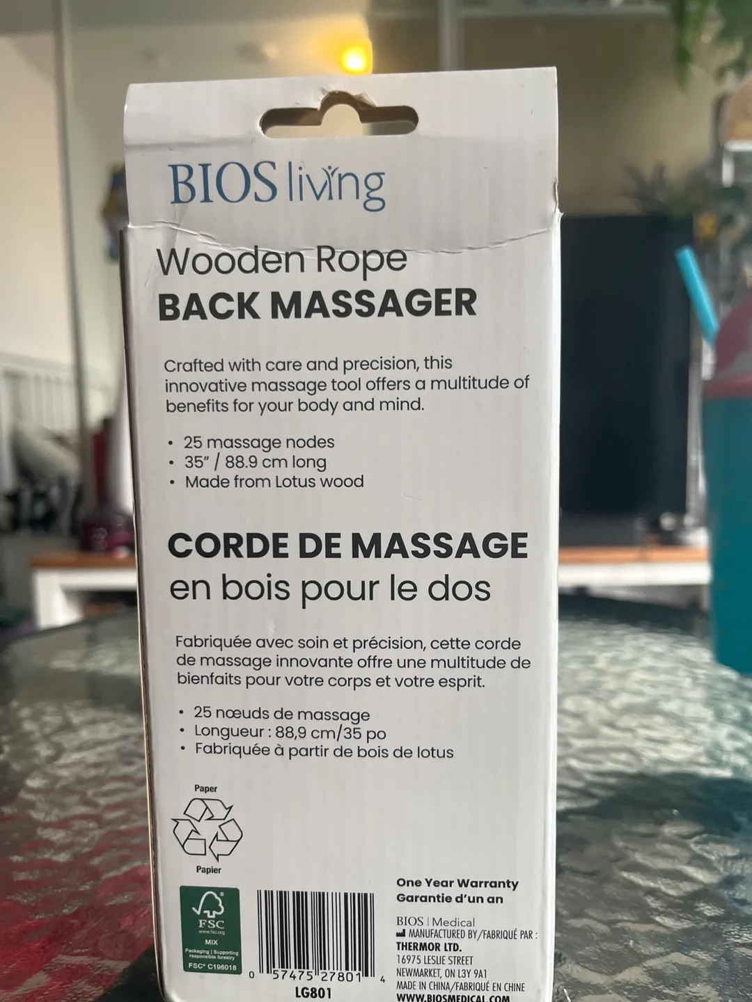 BIOS living Wooden Rope Back Massager image indicator(3)