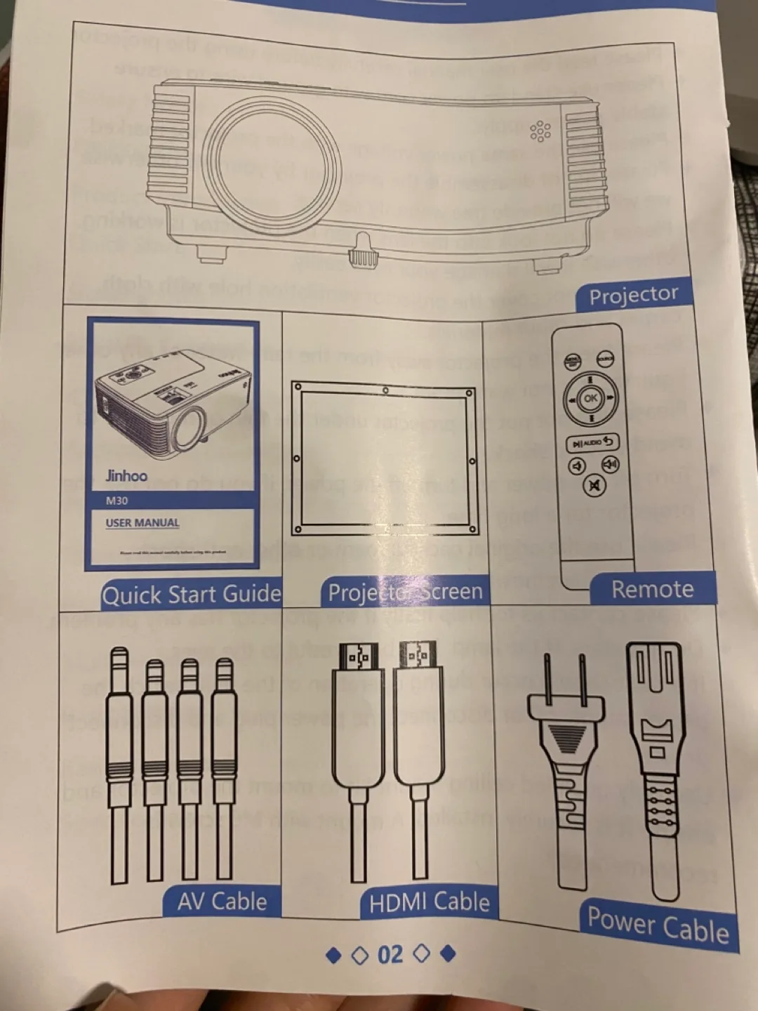 Jinhoo M30 Projector image indicator(3)