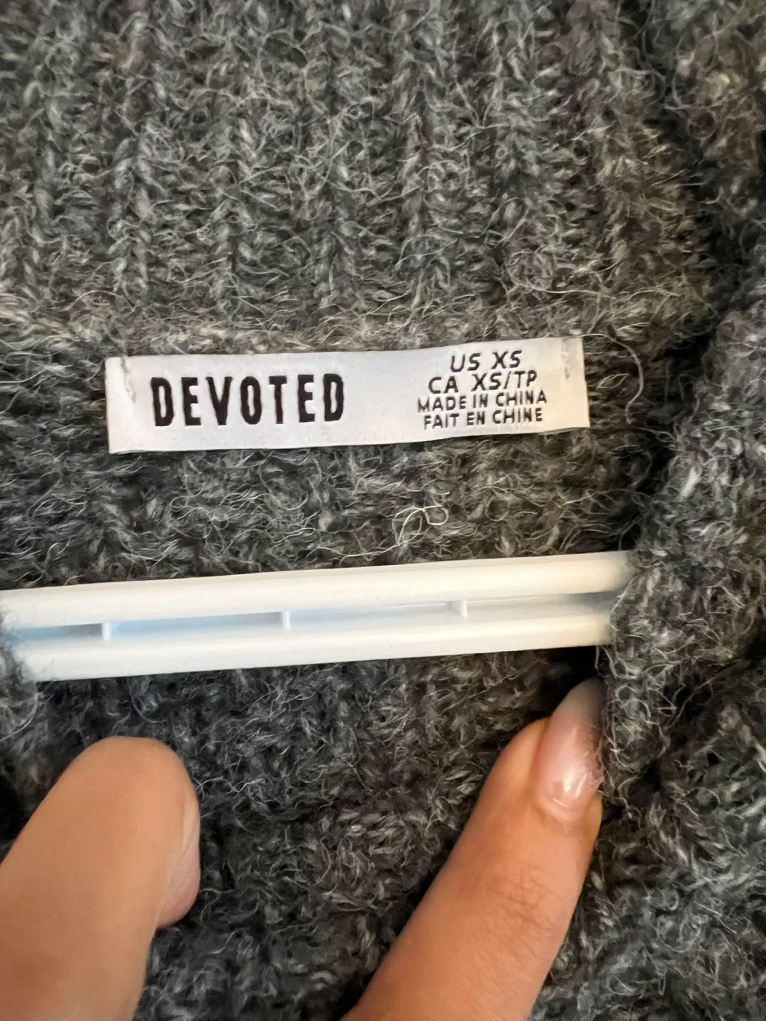 Devoted Grey Pearl Sweater XS image indicator(4)