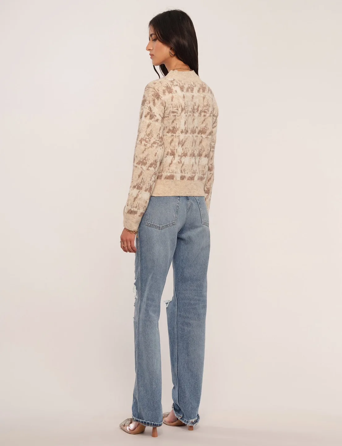 Heartloom Cream and Brown Knit Sweater small image indicator(3)