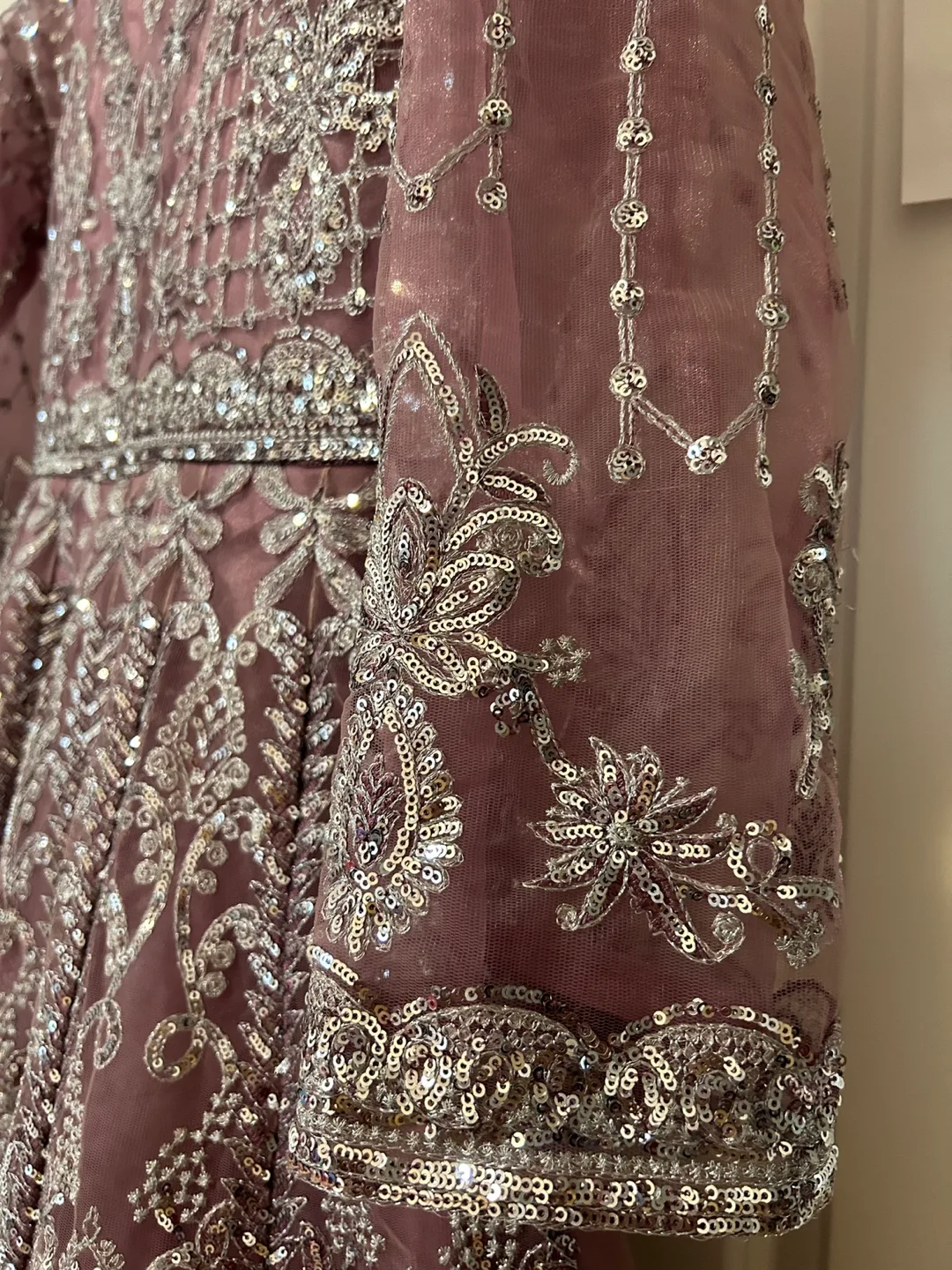 Formal Maxi Dress with Sequins image indicator(5)