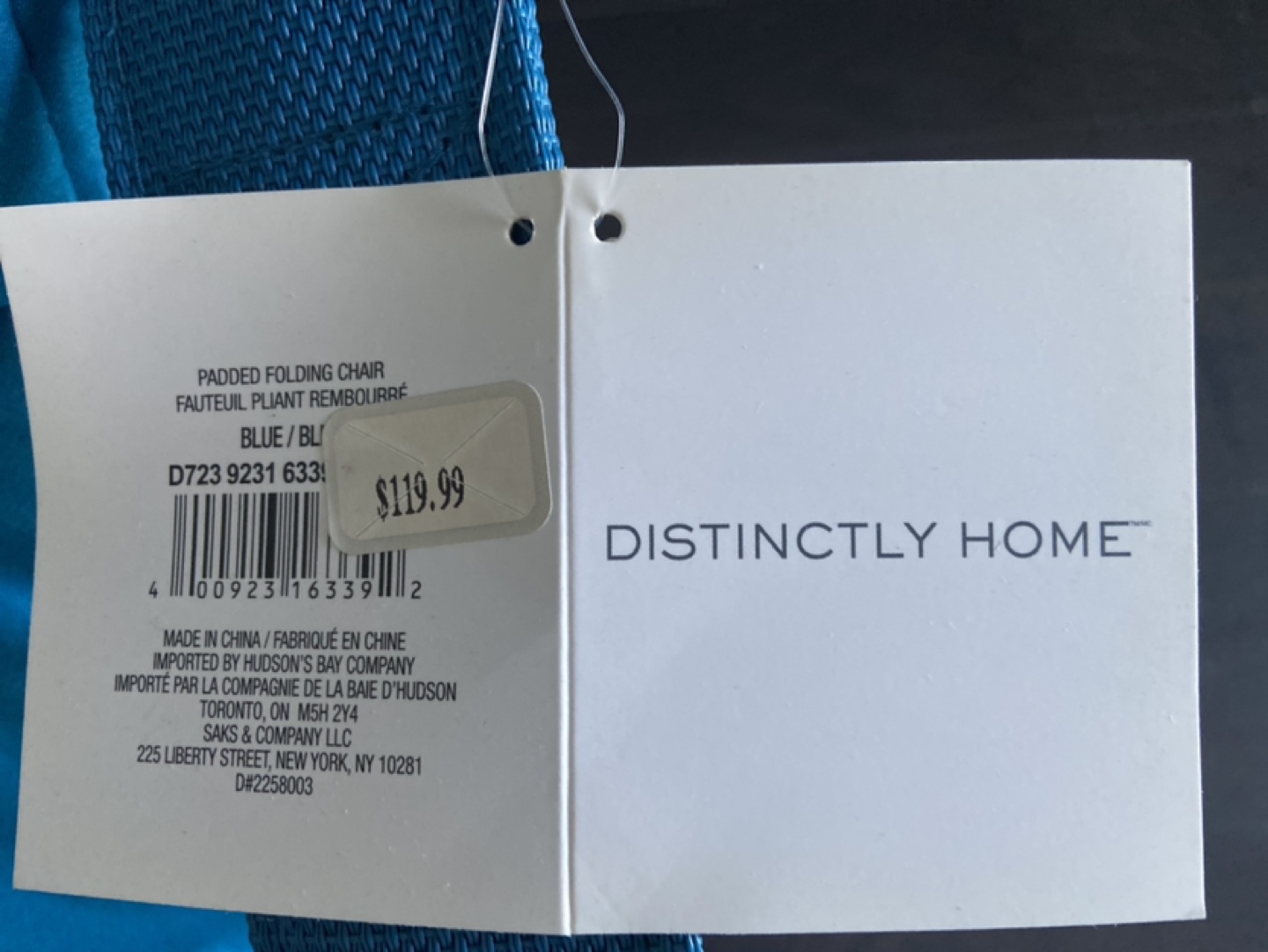 Distinctively Home Padded Folding Chair - photo 3