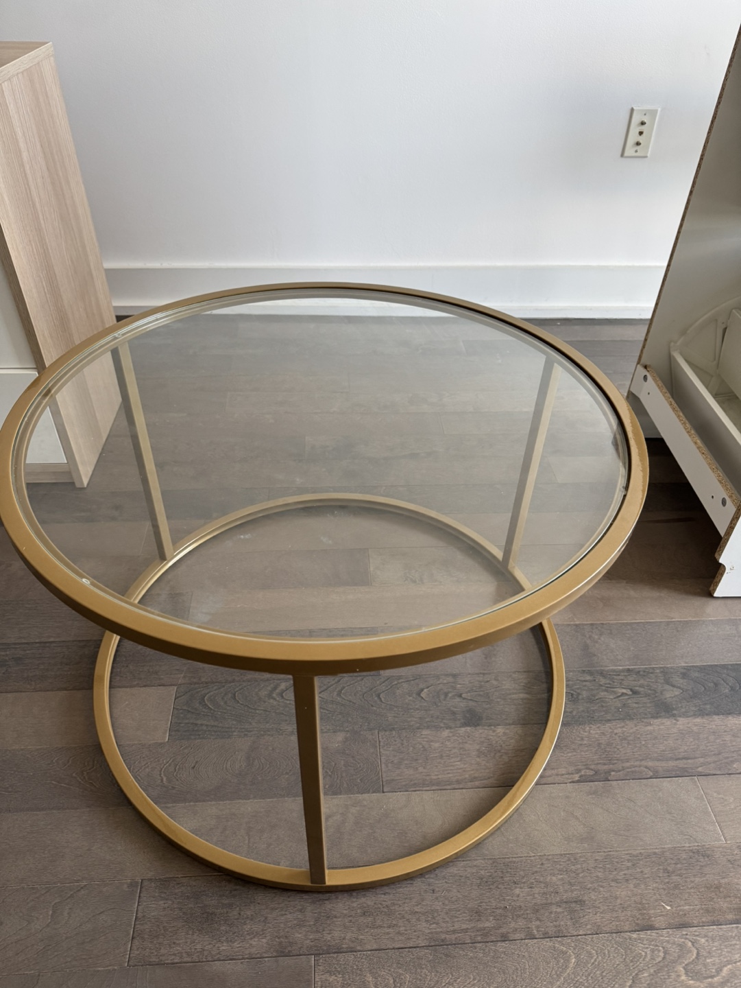 Gold Round Coffee Table - photo 2