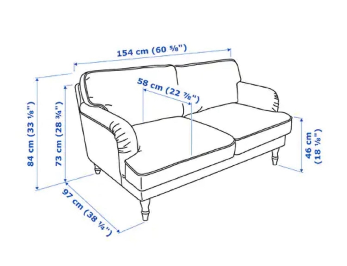 IKEA Stocksund 2-seater Sofa - photo 2