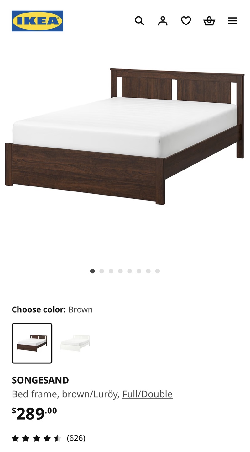 Bed Frame - Double, with mattress - photo 5
