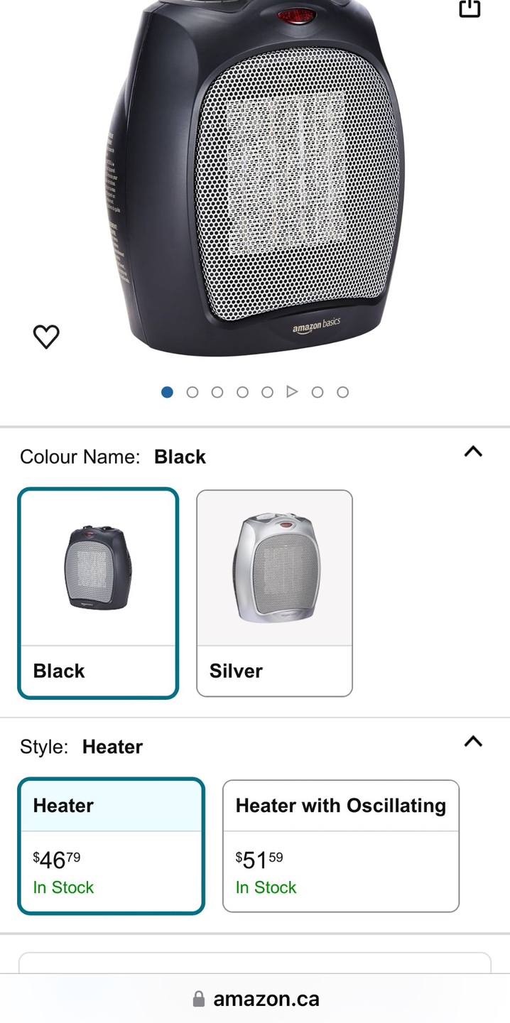 AmazonBasics Electric Heater
