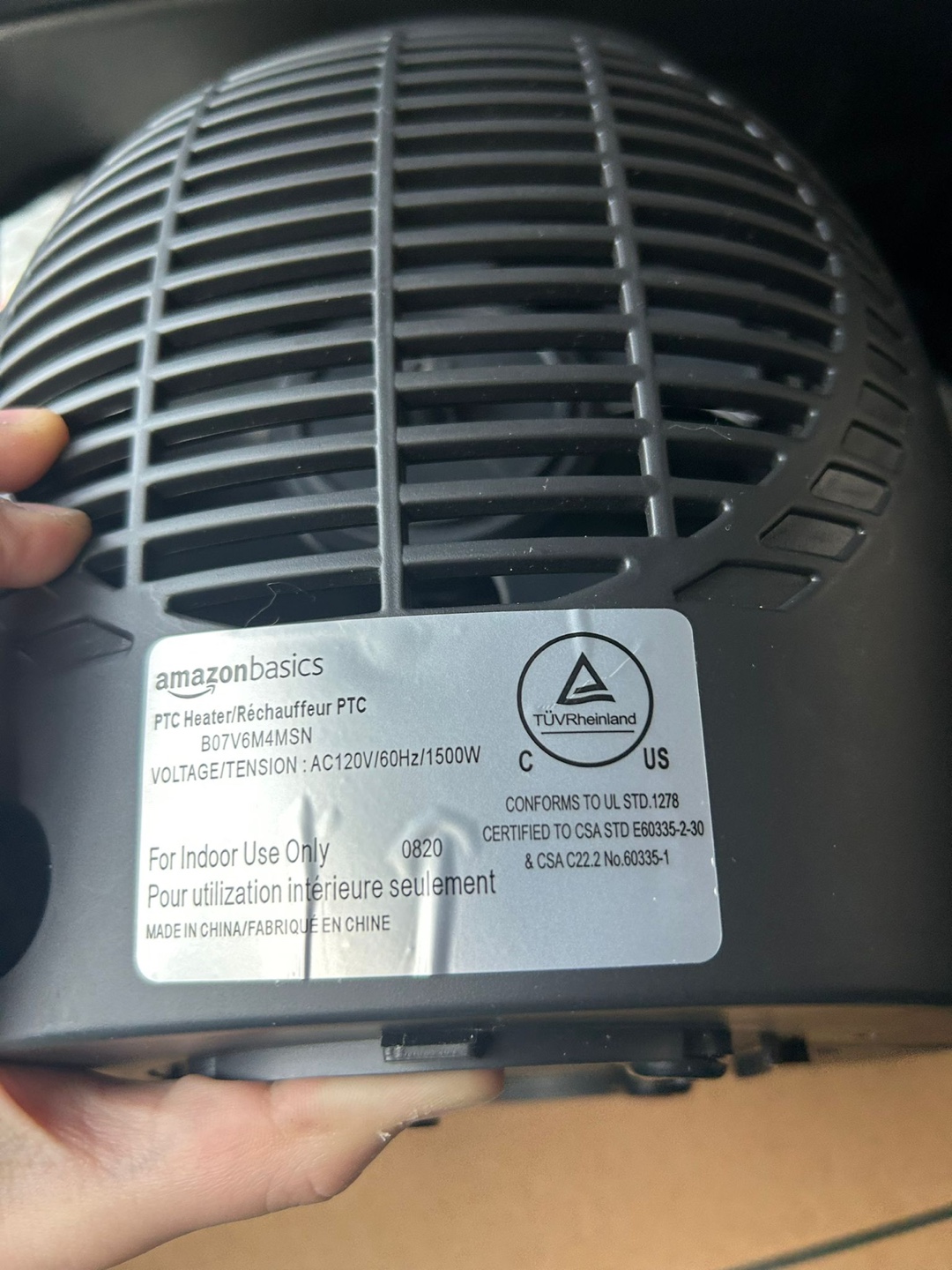 AmazonBasics Electric Heater - photo 3