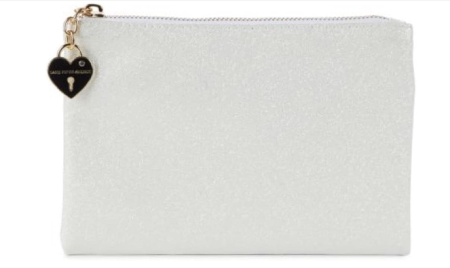 Saks  Fifth Avenue  Shimmery Zip Pouch