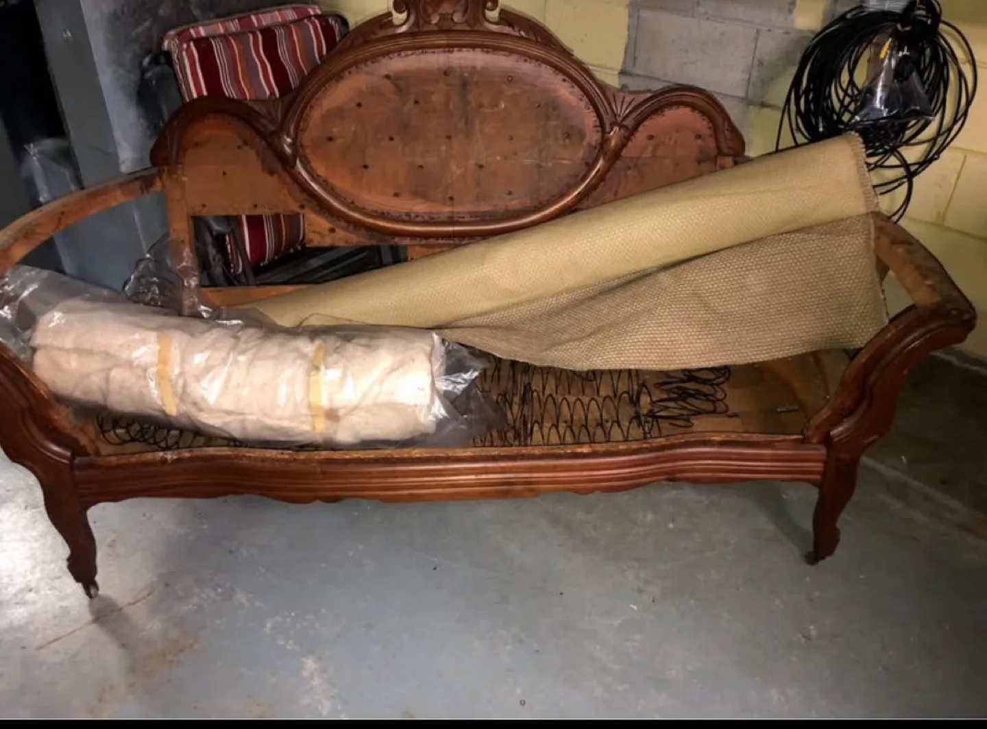 Antique Walnut Sofa Frame image indicator(4)