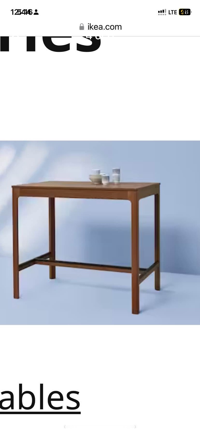 IKEA EKEDALEN Bar Table & 4 Bar Stools - photo 5