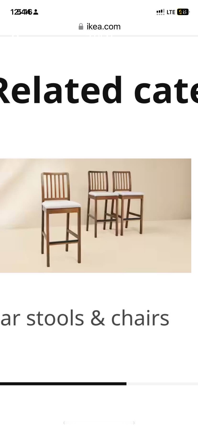 IKEA EKEDALEN Bar Table & 4 Bar Stools - photo 3