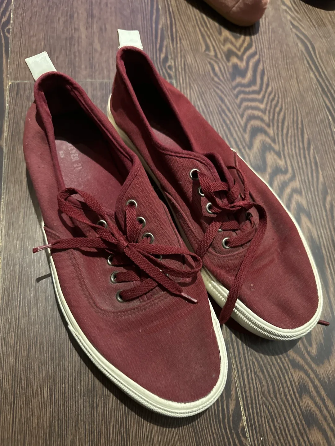Forever 21 Red Canvas Sneakers thumbnail