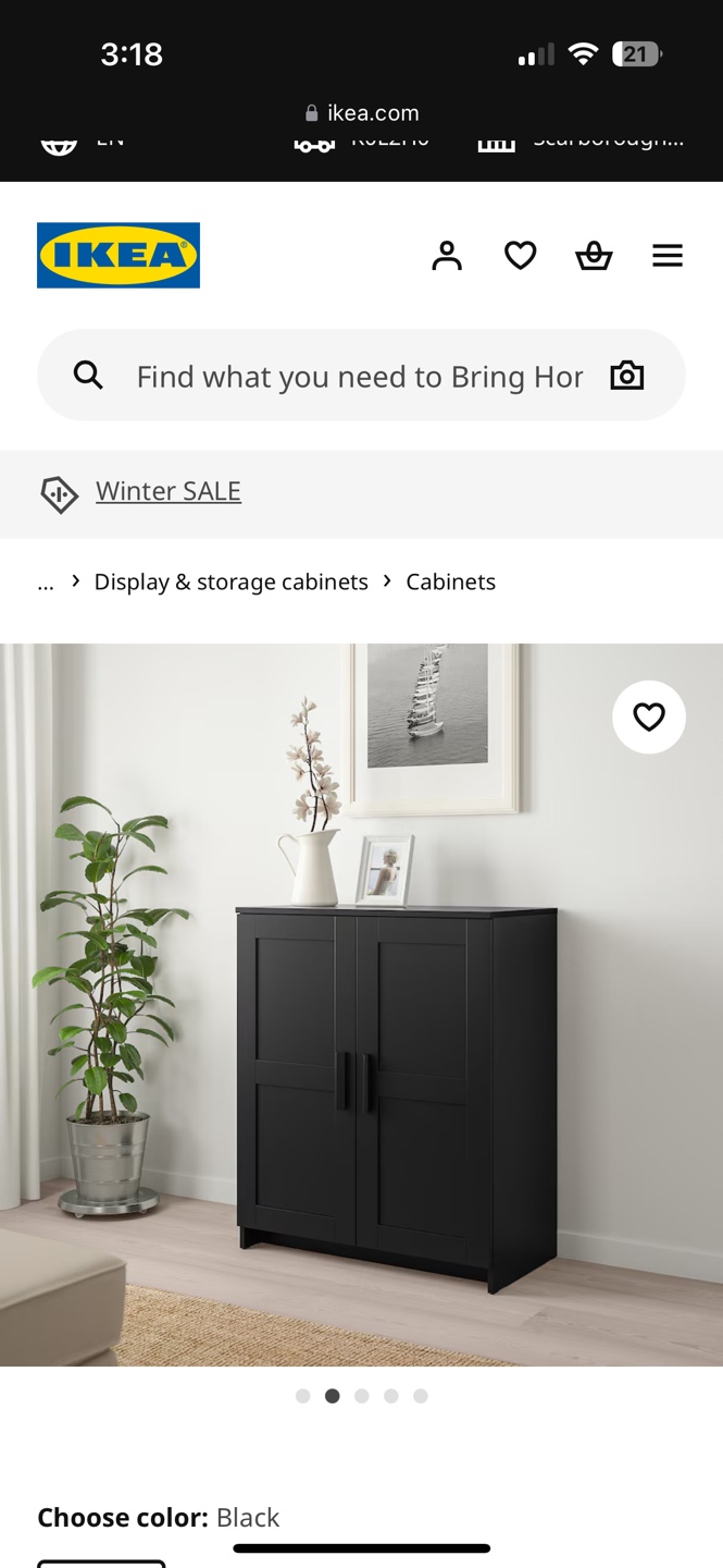 IKEA Black Cabinet - photo 2