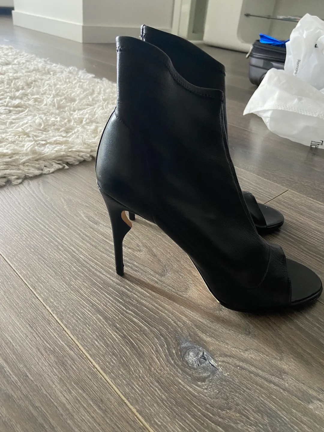 Jerome C. Rousseau Clothilde Peep-Toe Booties thumbnail
