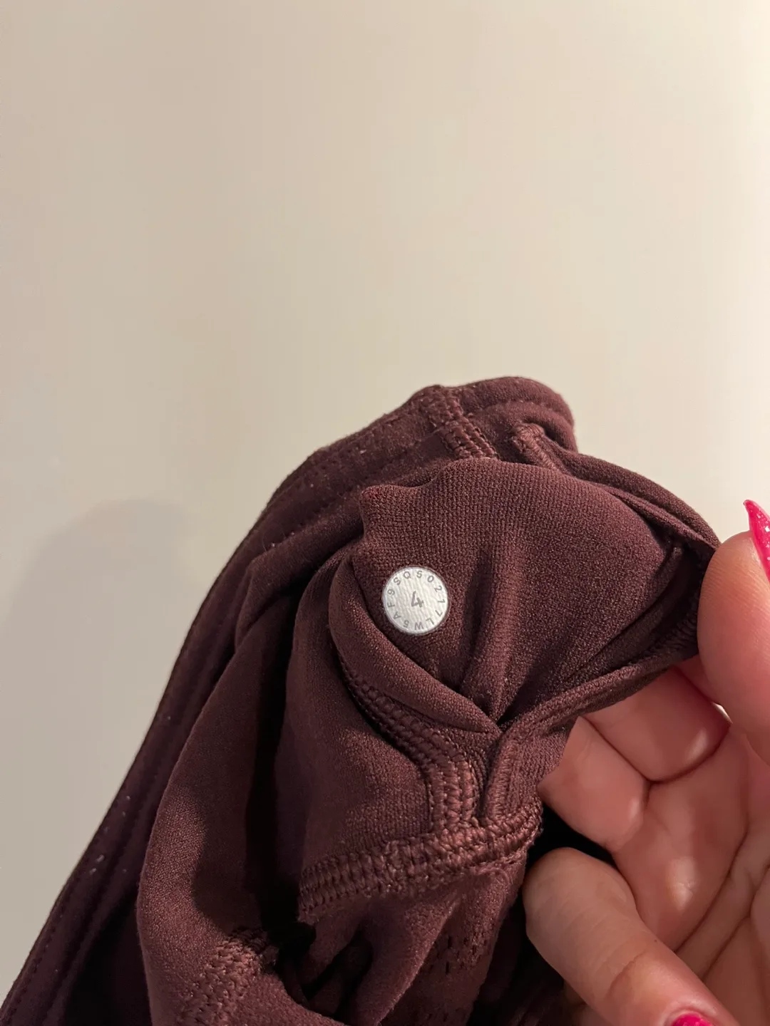 Lululemon Burgundy Leggings image indicator(3)