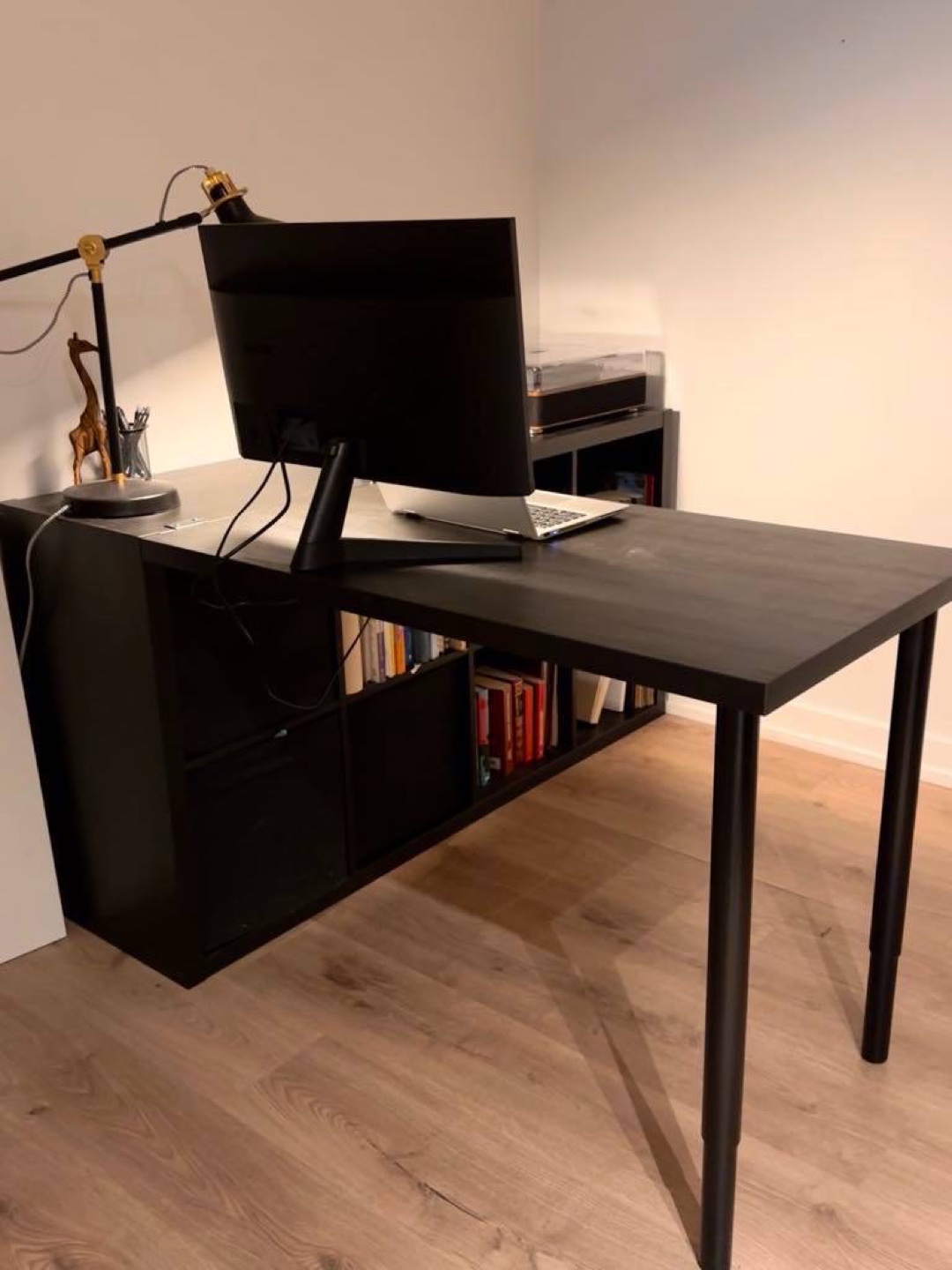 KALLAX/LAGKAPTEN Shelf Unit with Desk for Sale - photo 2