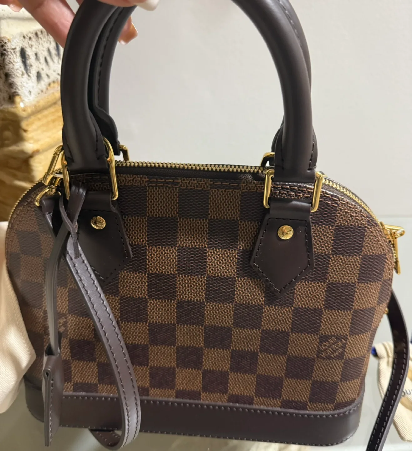 Louis Vuitton Alma BB Damier Ebene - Authentic image indicator(2)