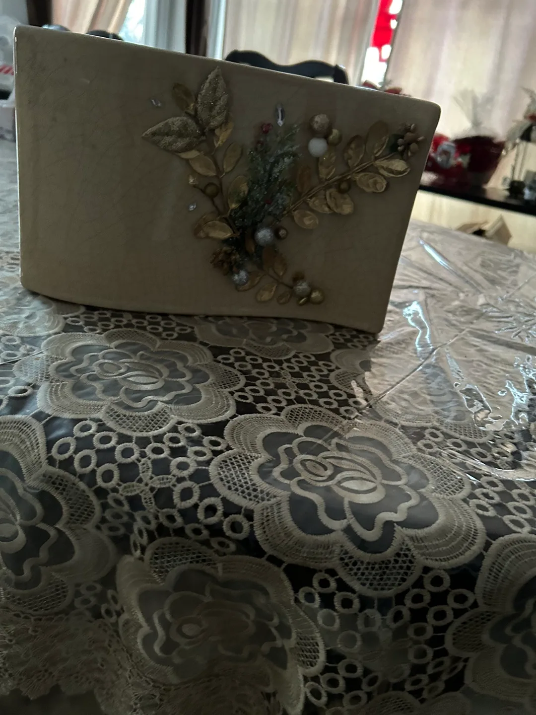 Hand decorated Ceramic Candle Holder image indicator(2)