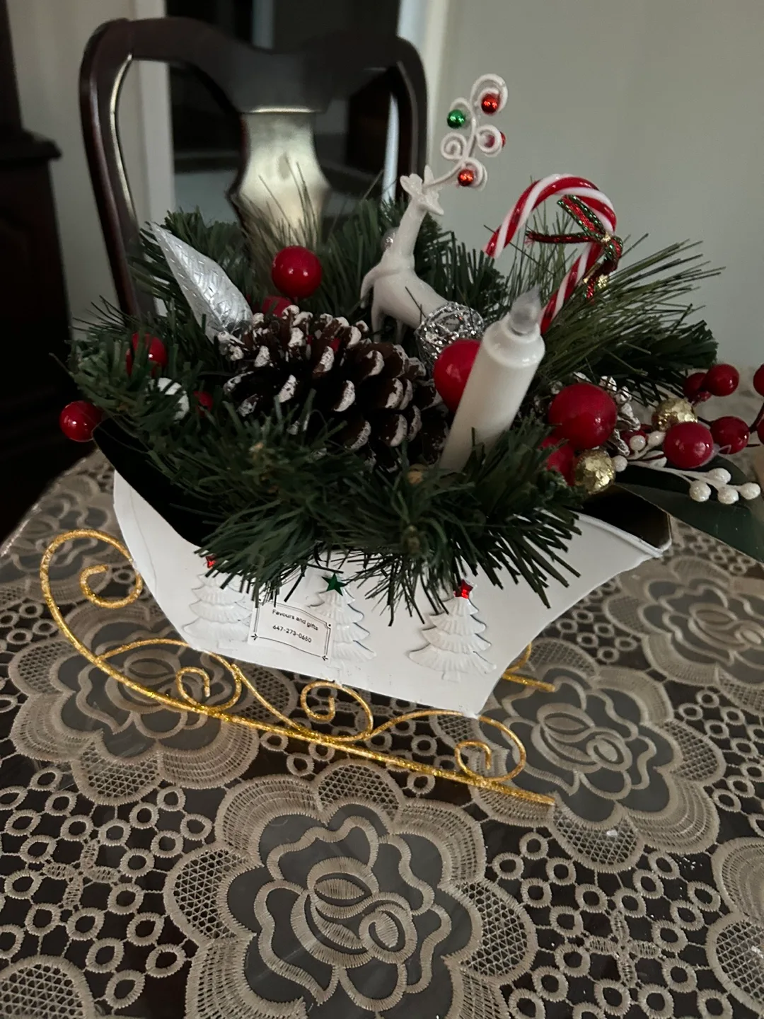 Christmas Sleigh Centerpiece image indicator(2)