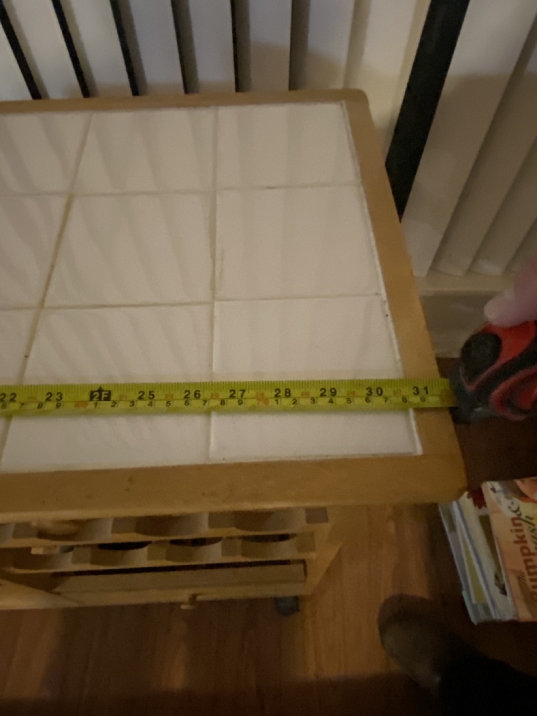 Kitchen Serving Cart with Tile Top - photo 2