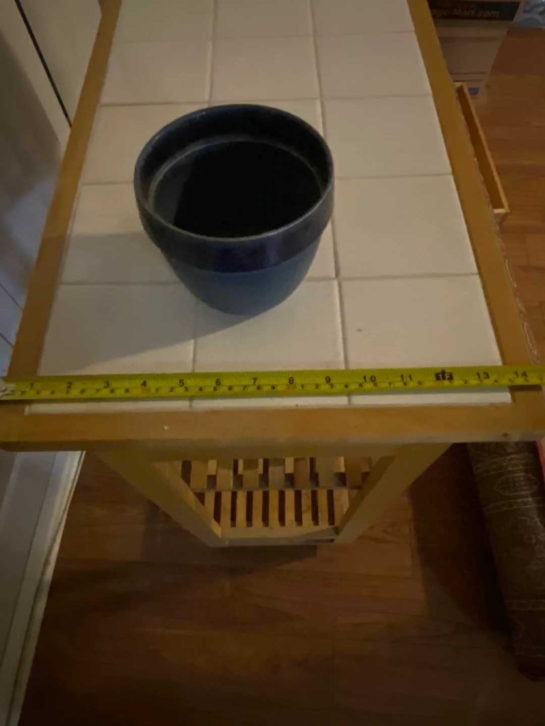 Kitchen Serving Cart with Tile Top image indicator(4)