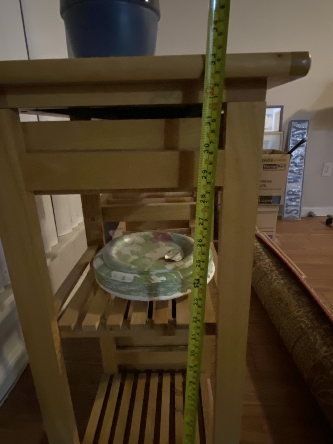 Kitchen Serving Cart with Tile Top - photo 5