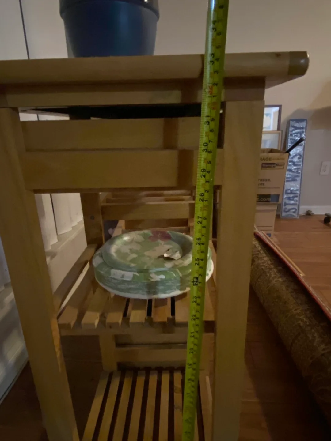 Kitchen Serving Cart with Tile Top image indicator(5)