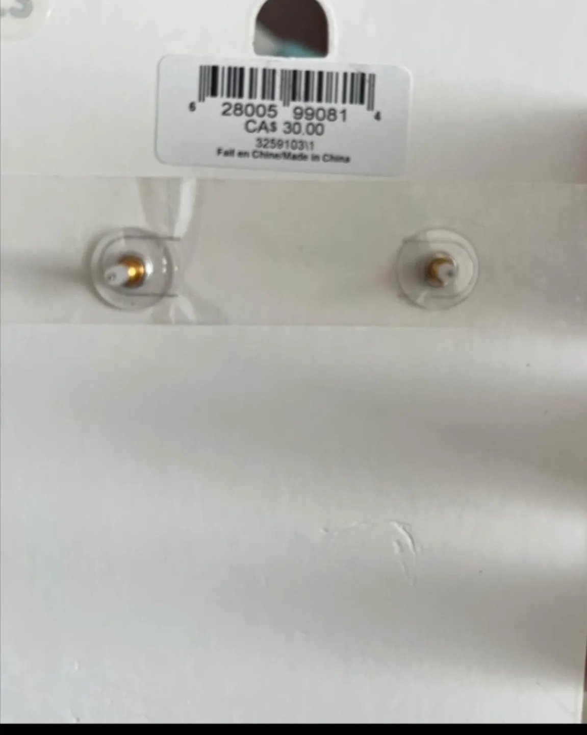 Gold Chain Earrings with Cubic Zarconia image indicator(2)