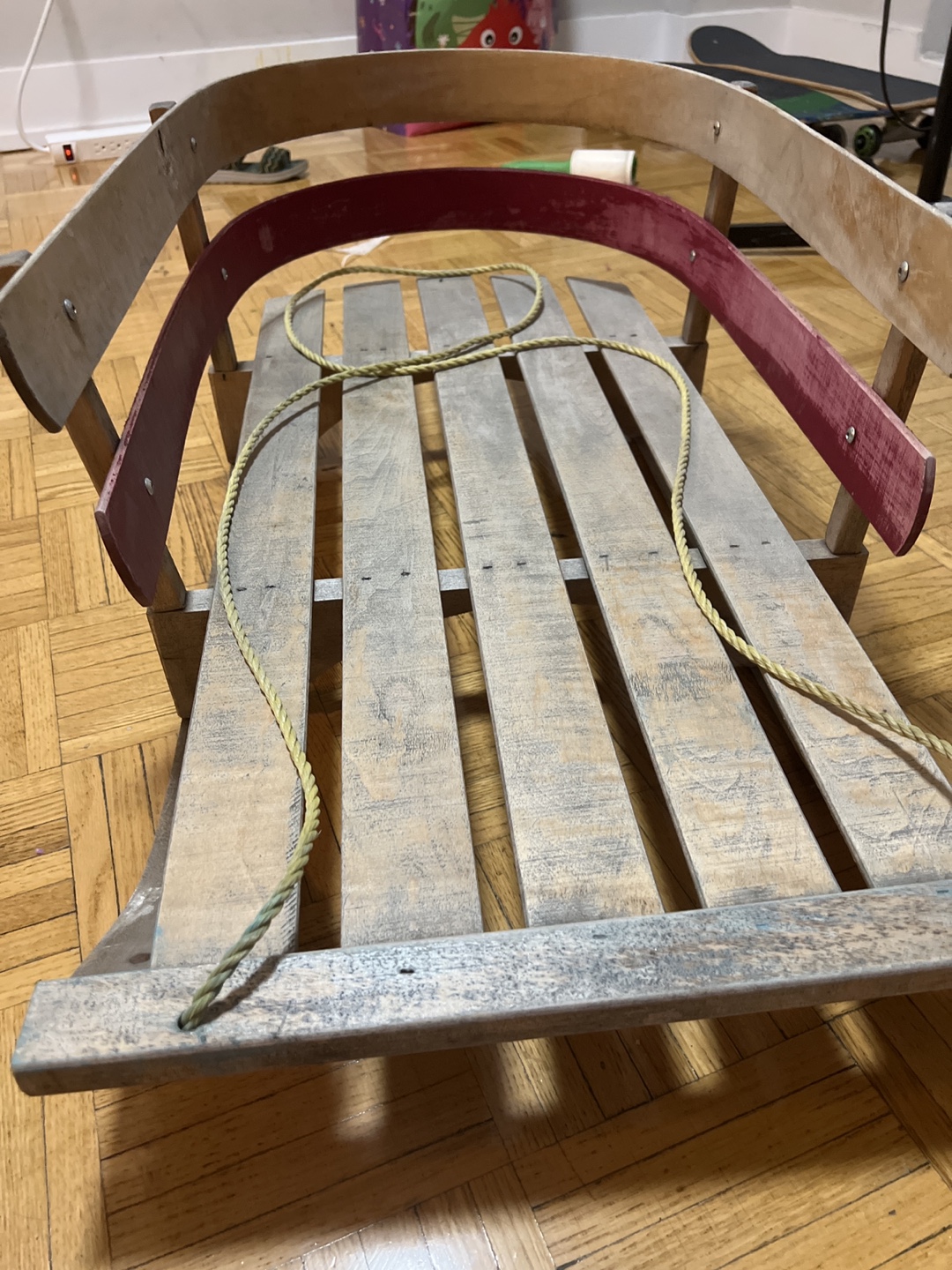 Vintage Wooden Sled - photo 2
