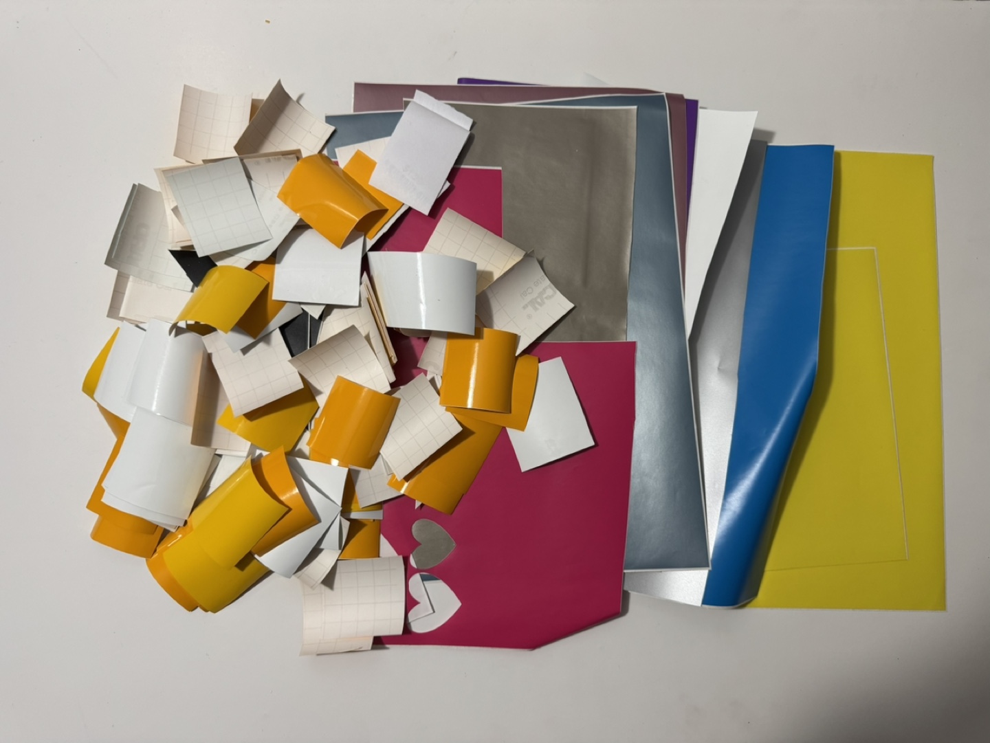 Cricut Vinyl Scraps - Variety of Colors and Finishes