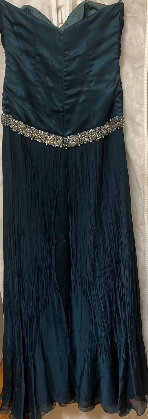 Strapless Teal Beaded Dress - photo 2