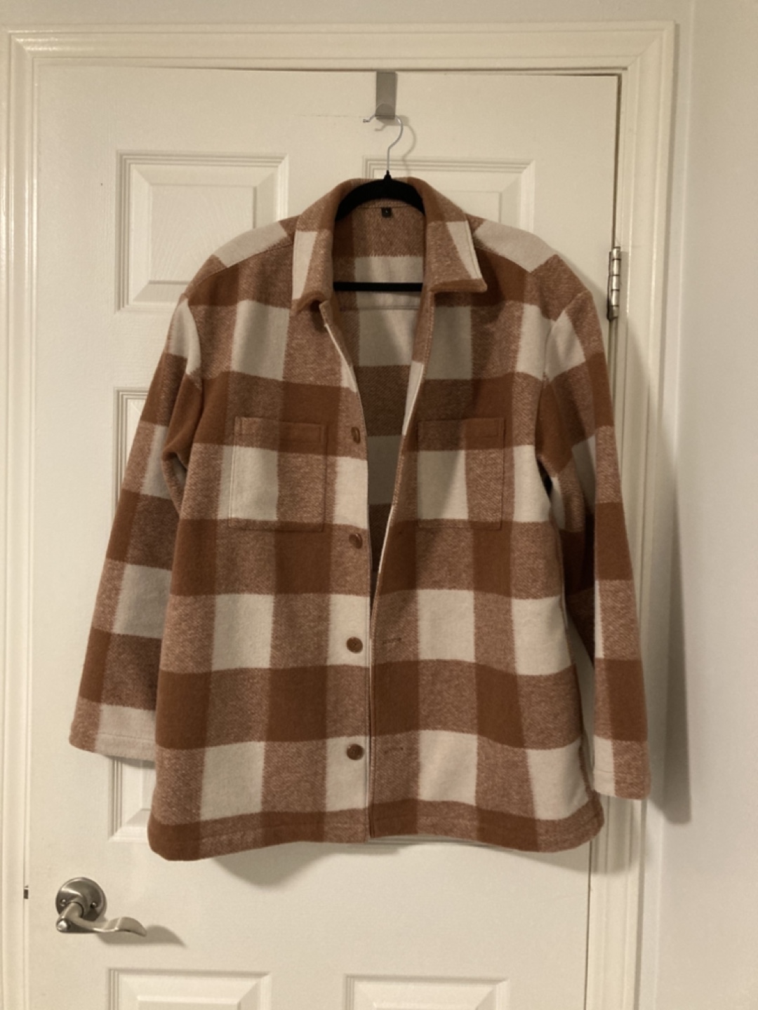 Red and White Thick Plaid Jacket/Shacket