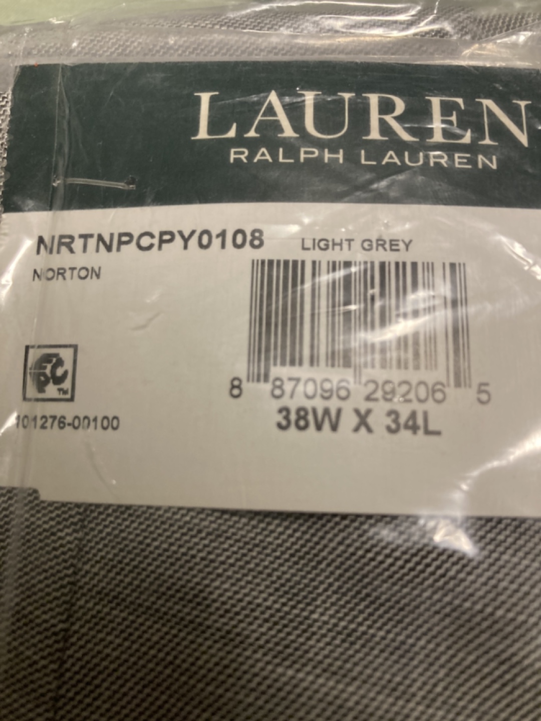 NEW Lauren Ralph Classic Fit Pants - Light Grey - Size 38W x 34L - photo 2