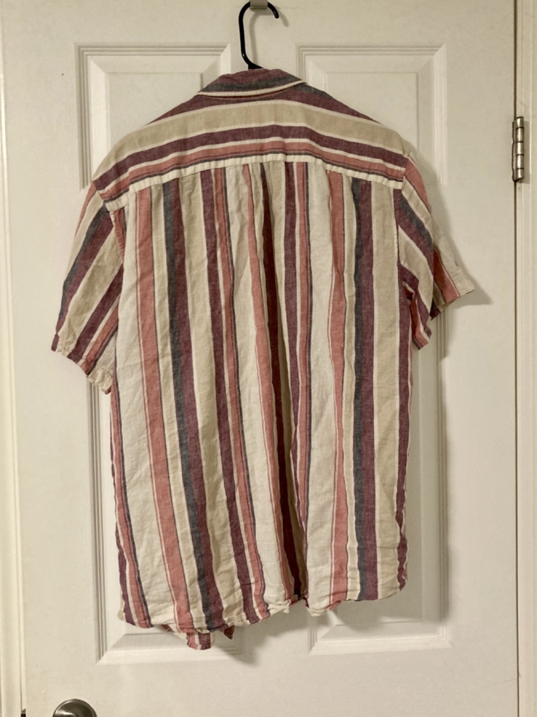 Striped Short Sleeve Button Up Shirt - photo 2