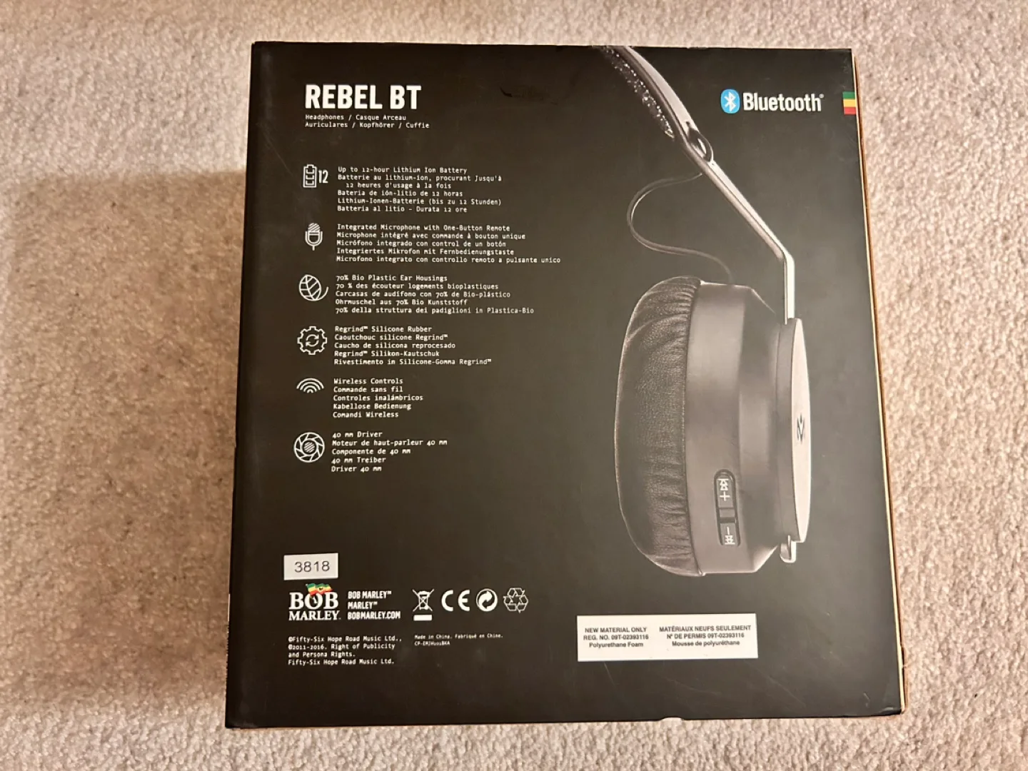 Marley Rebel BT Wireless Headphones image indicator(2)