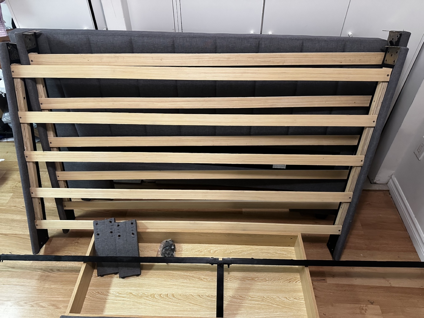 Queen Size Bed Frame with Storage