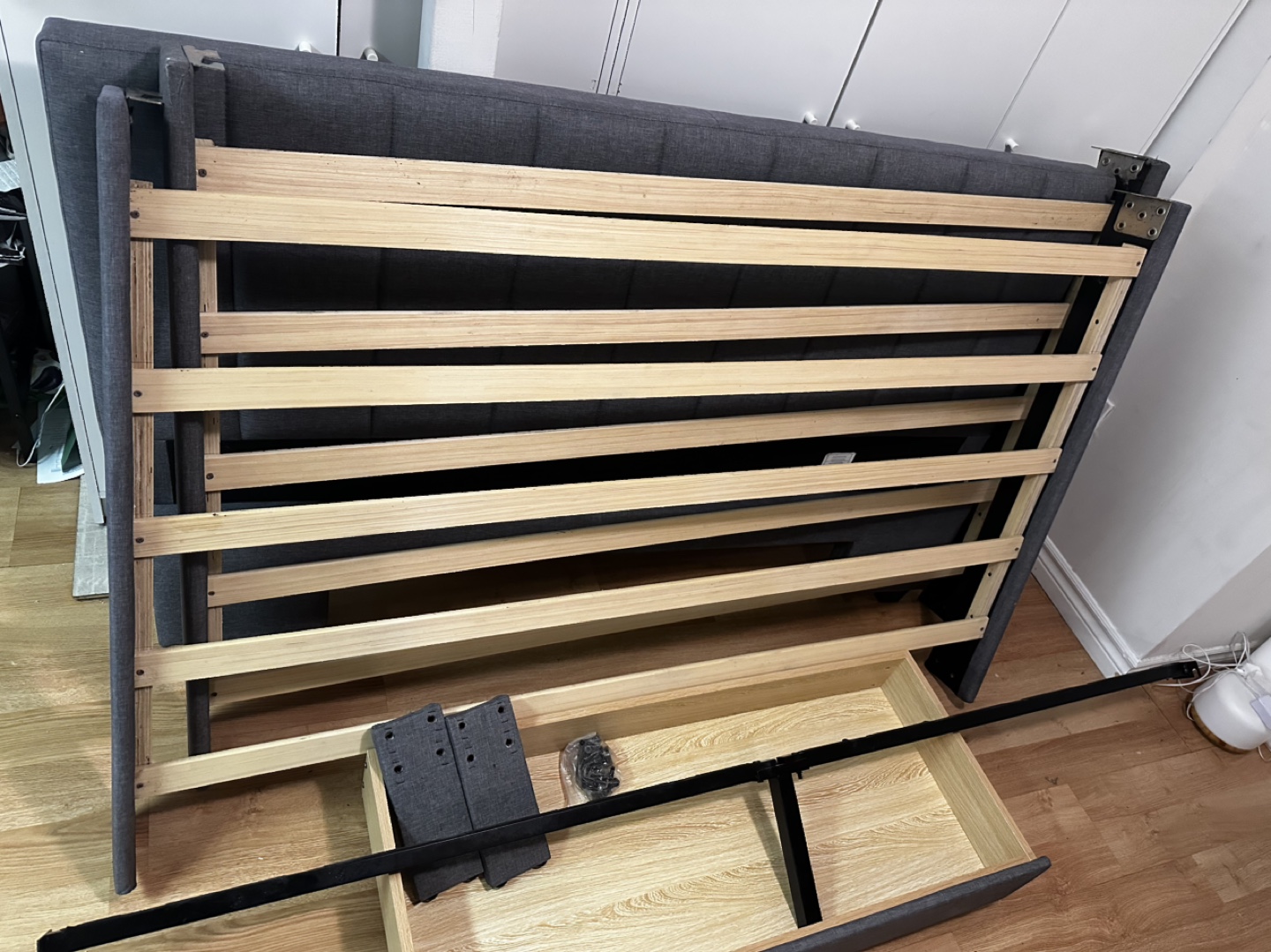 Queen Size Bed Frame with Storage - photo 4