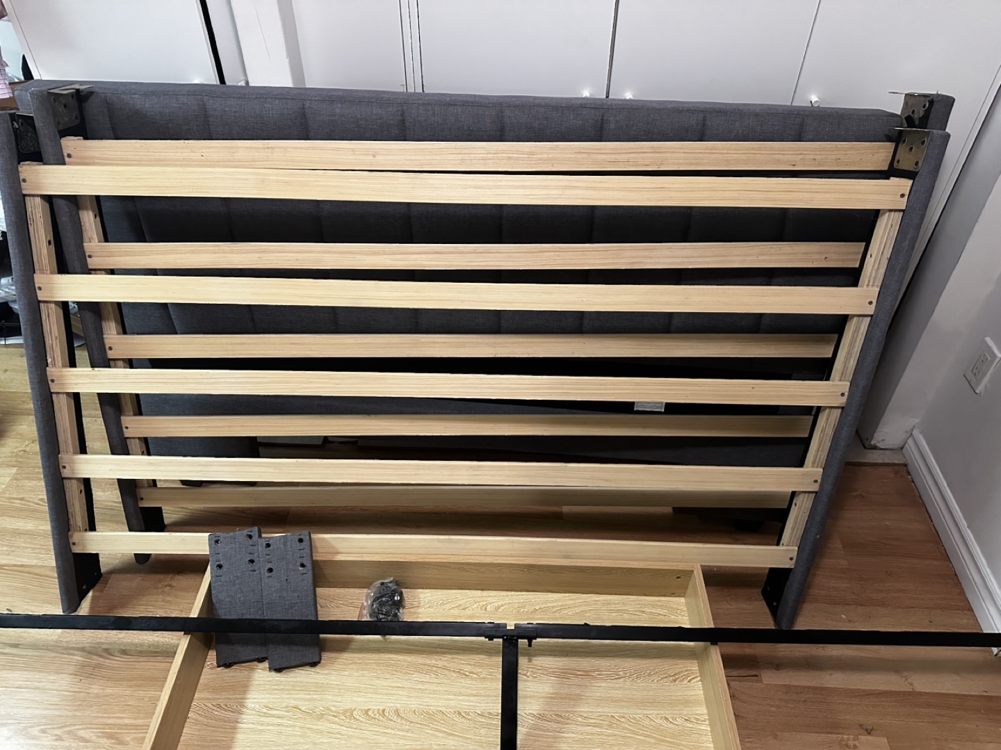 Queen Size Bed Frame with Storage - photo 2