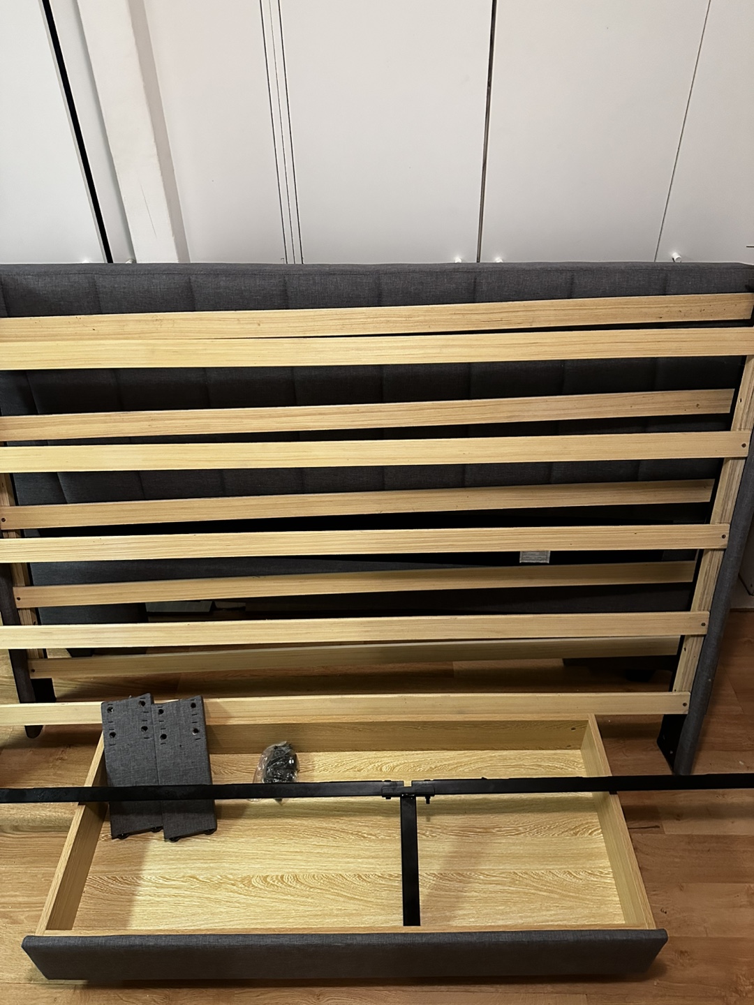 Queen Size Bed Frame with Storage - photo 5