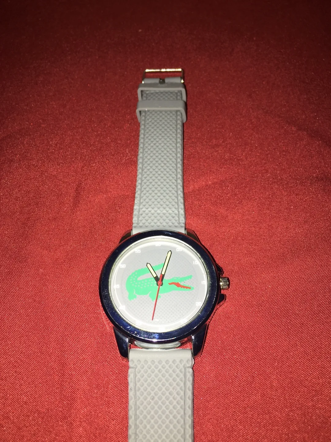 Lacoste Men's Watch with Grey Silicone Band image indicator(2)