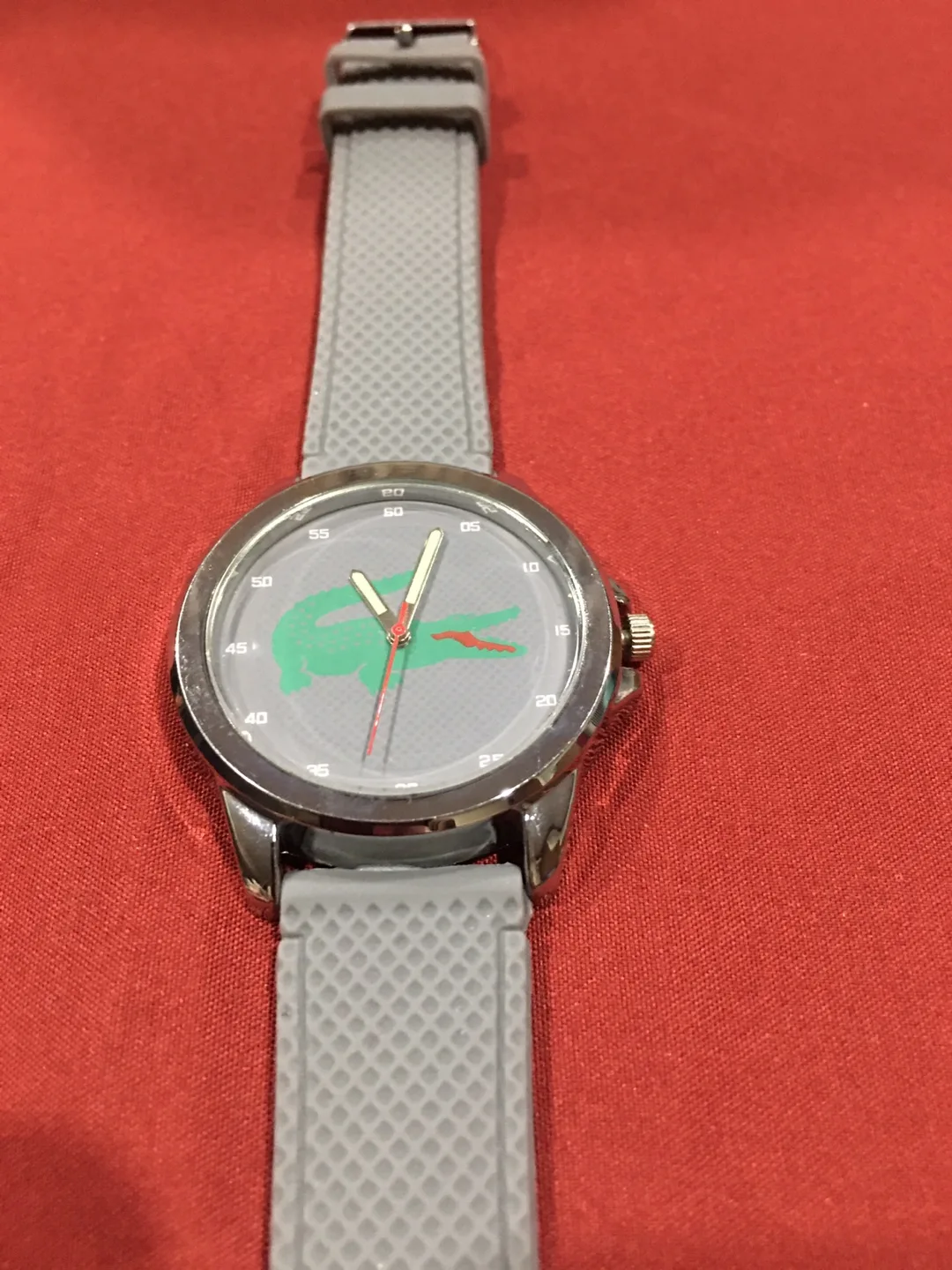 Lacoste Men's Watch with Grey Silicone Band image indicator(3)