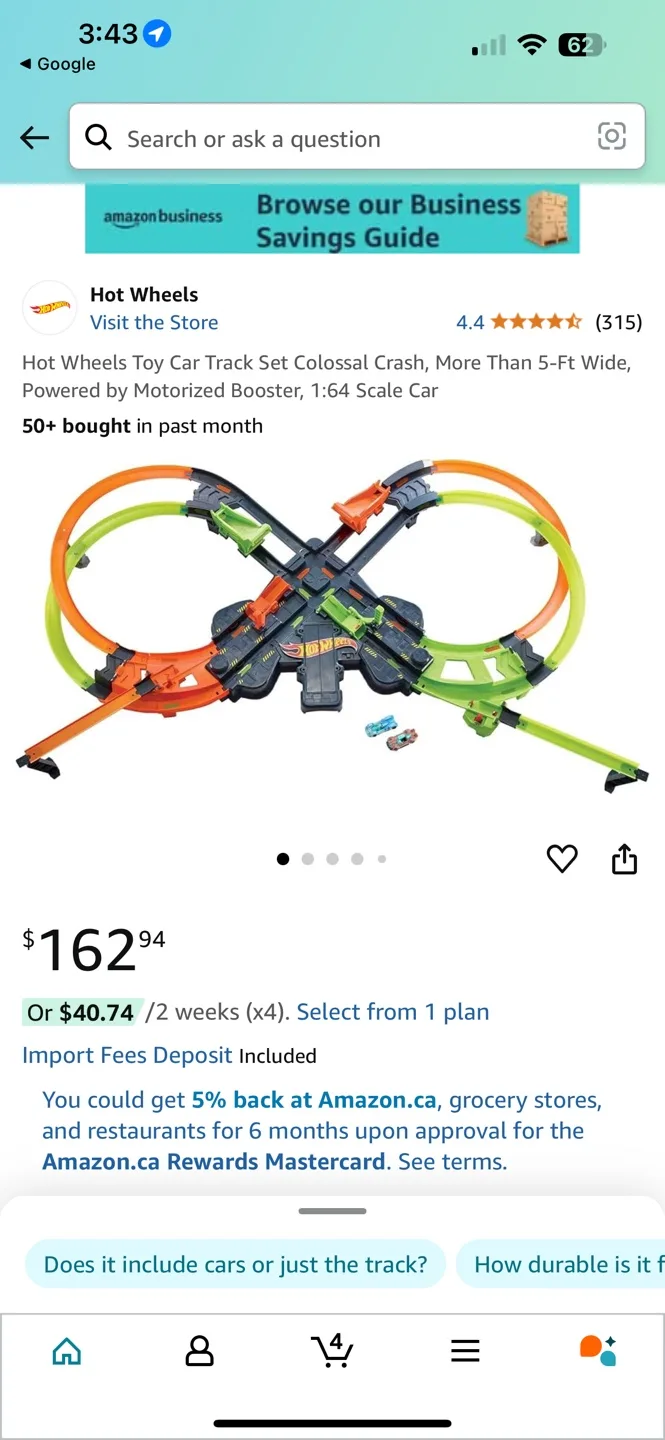 Hot Wheels Colossal Crash Track Set image indicator(3)