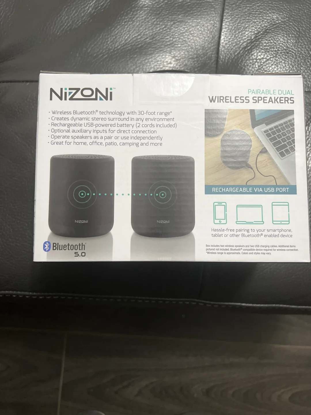Nizoni Pairable Dual Wireless Speakers image indicator(2)