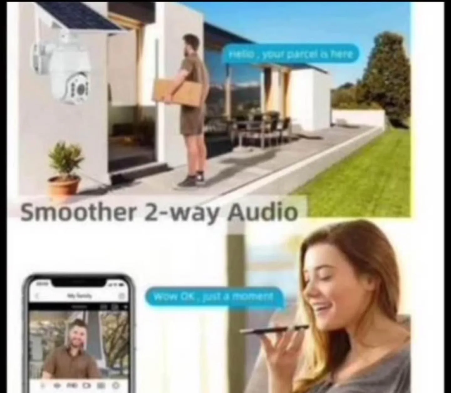 Wireless Solar Powered Security Camera image indicator(3)