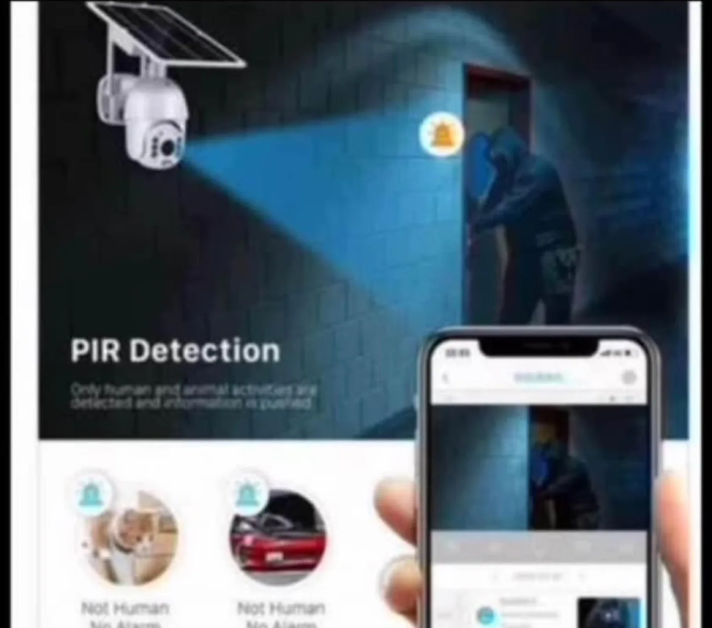 Wireless Solar Powered Security Camera image indicator(4)