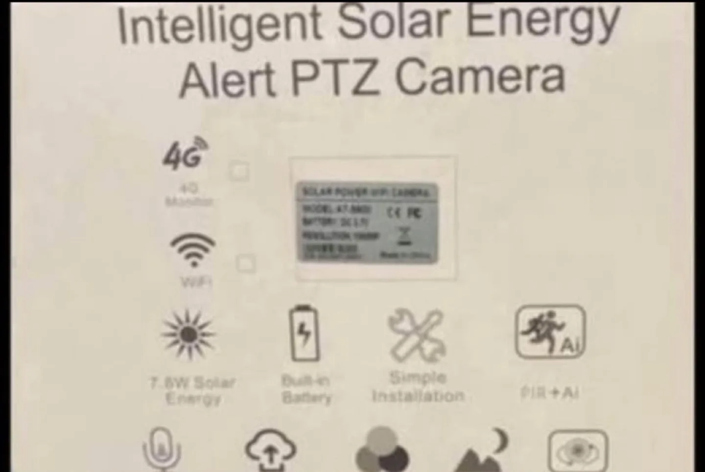 Wireless Solar Powered Security Camera image indicator(7)