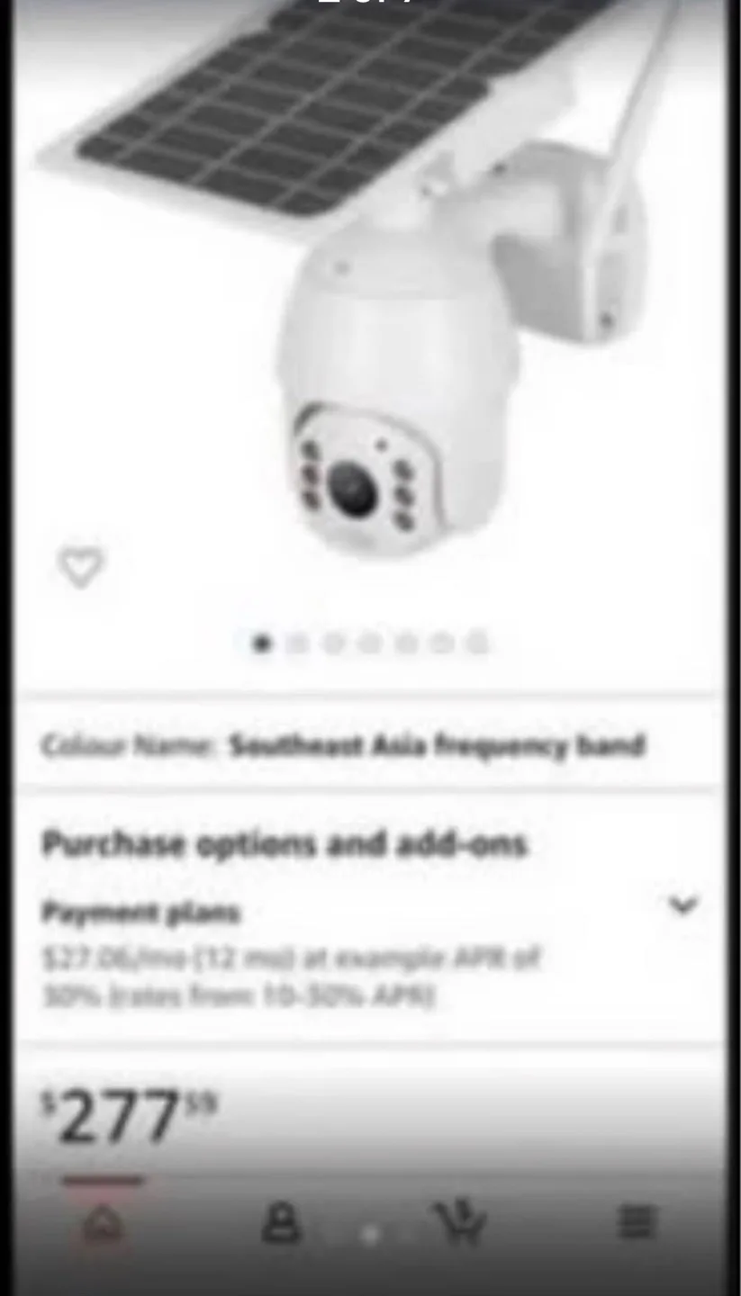 Wireless Solar Powered Security Camera image indicator(2)