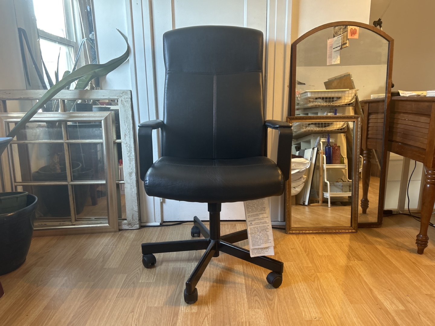 IKEA Millberget Black Office Chair with Wheels