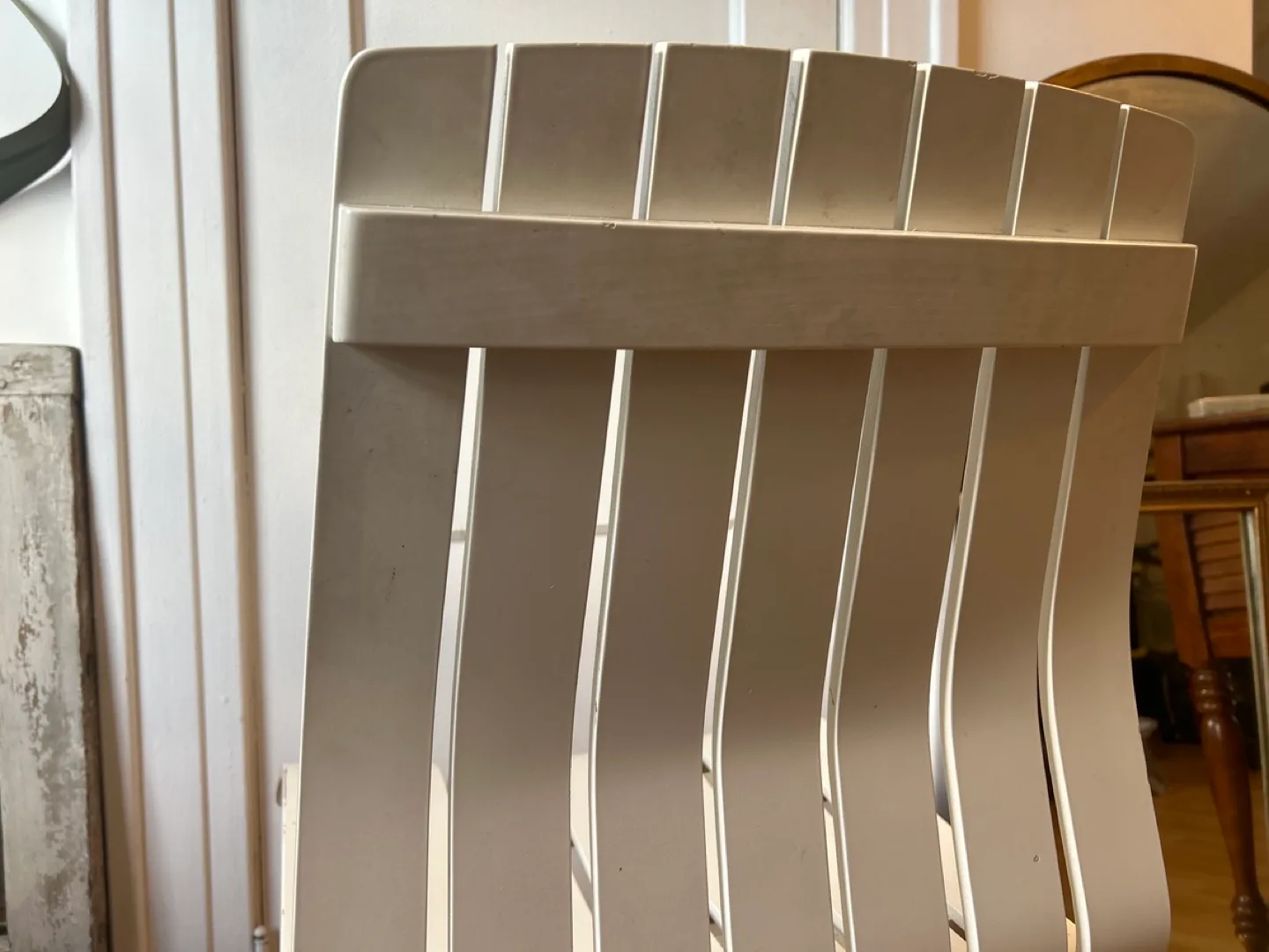 Vintage Scandia Chair - White Slatted Dining Chair image indicator(6)